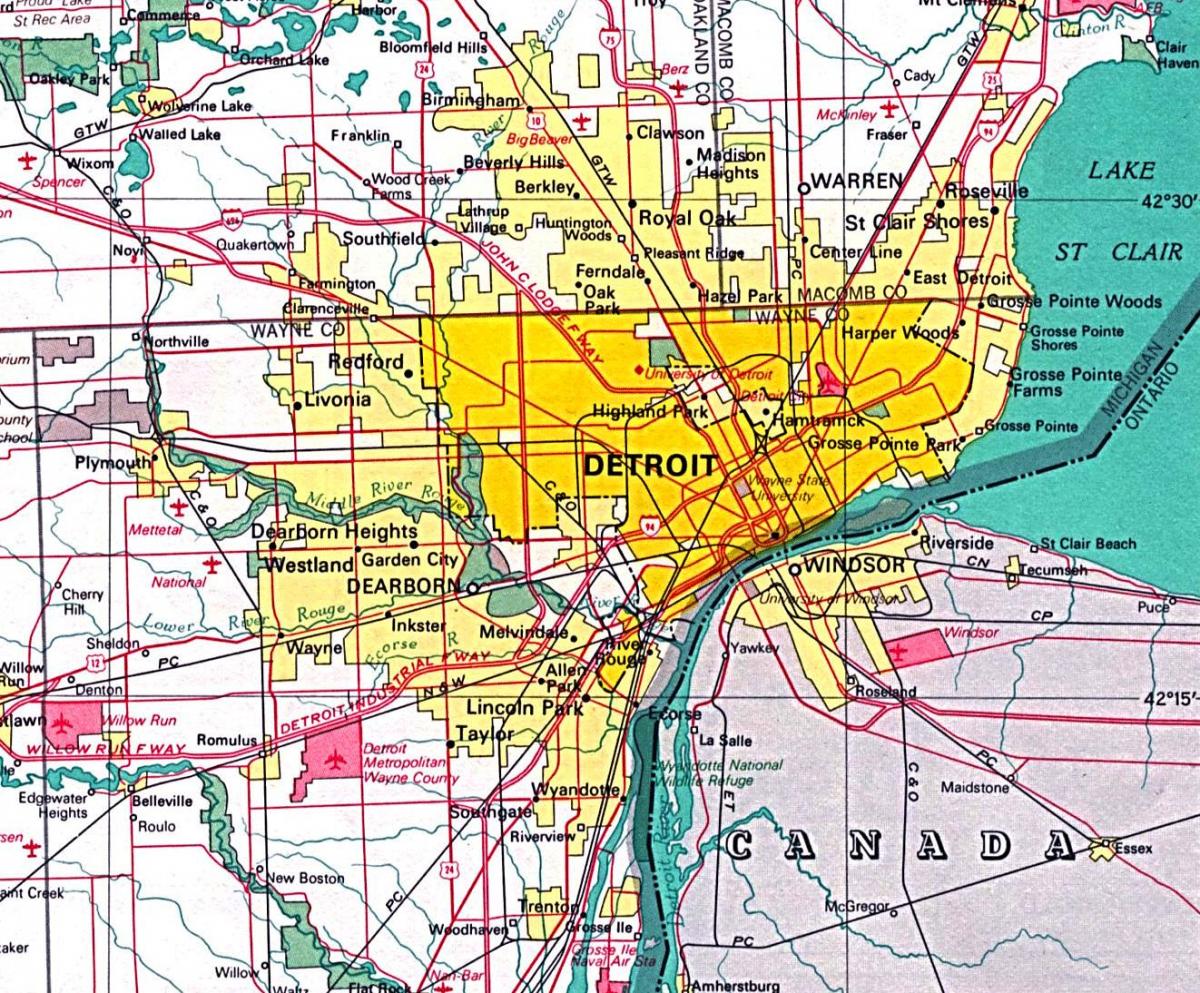 harta Detroit