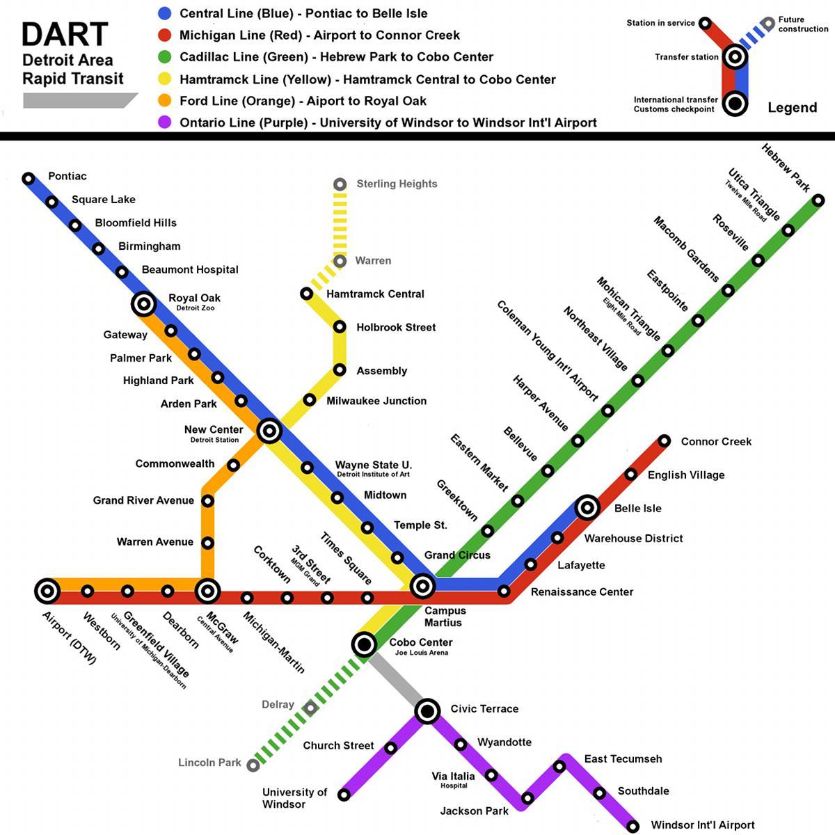 Metro Detroit hartë