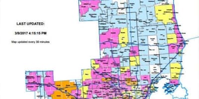 Detroit edison ndërprerje të energjisë hartë