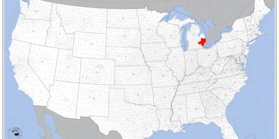 Detroit vendndodhjen në hartë