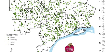 Harta e Detroit kopsht