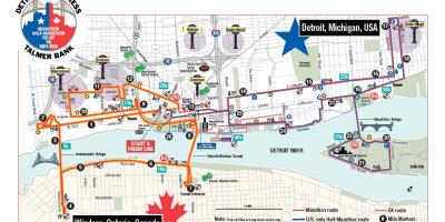 Harta e Detroit maratone