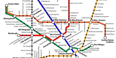 Detroit transit hartë
